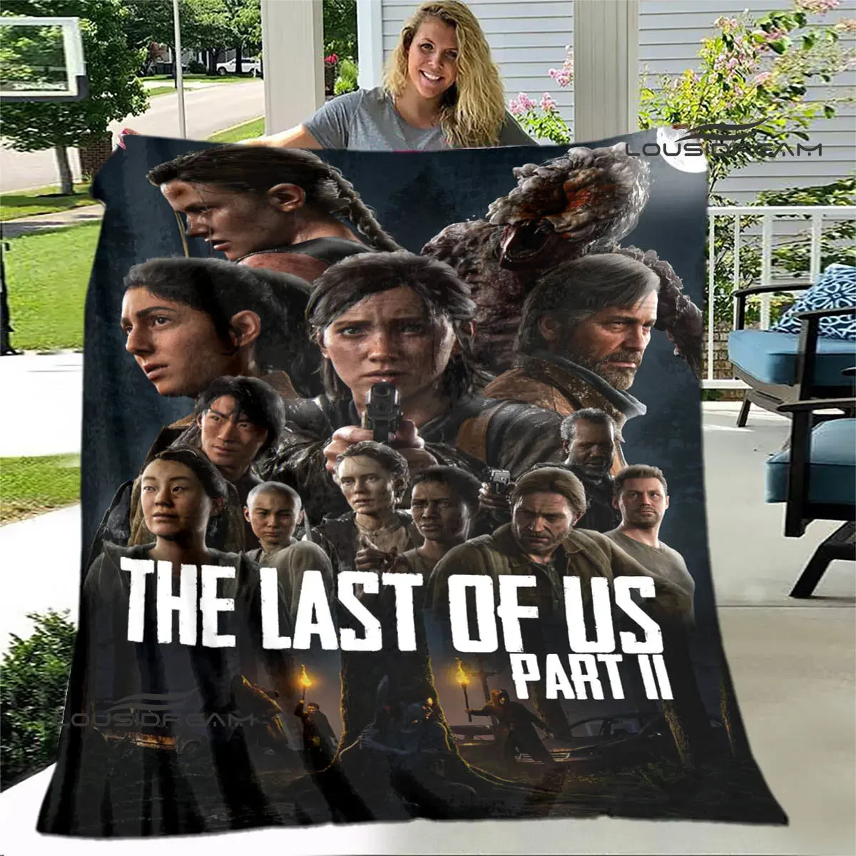 The latest movie The last of US printed blanket Fashion Beautiful Blanket Slender Soft and Comfortable Born Birthday Gift