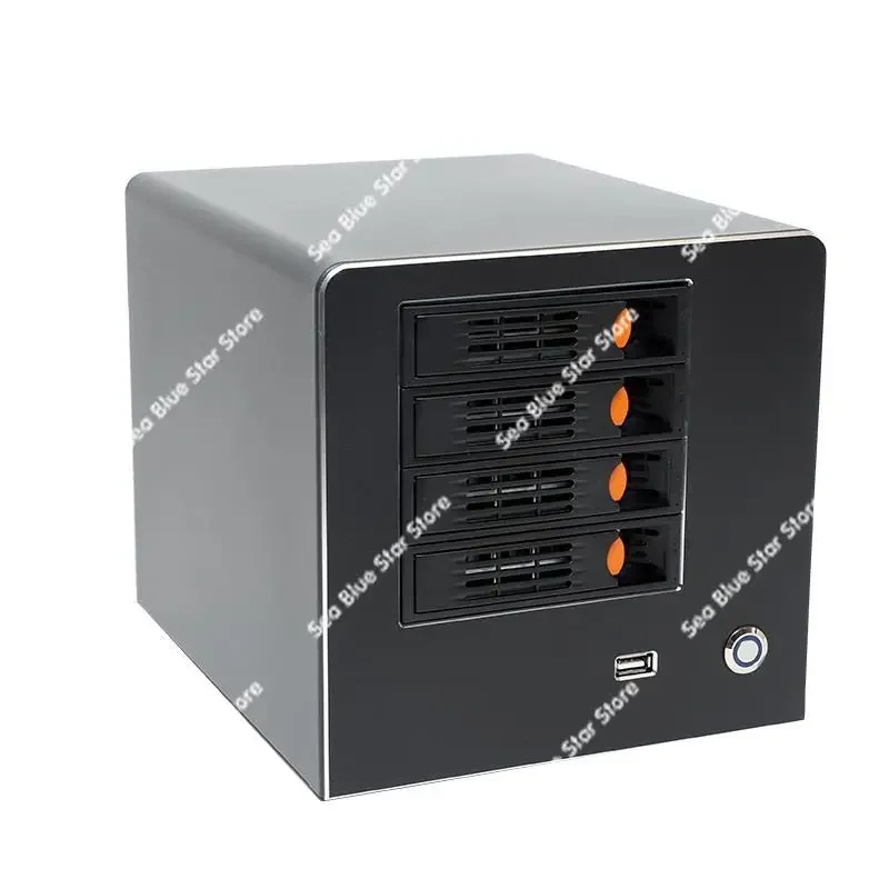 ITX special 4-disc aluminum alloy panel chassis with large ventilation and high performance