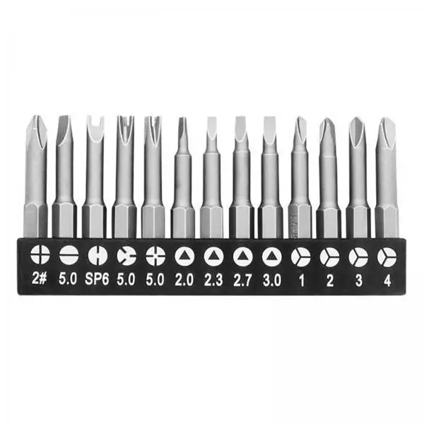 Magnetic Screwdriver Bit Set with 6.35mm Interface Ratcheting Wrench for Home Appliance Repair and Versatile Household Tasks