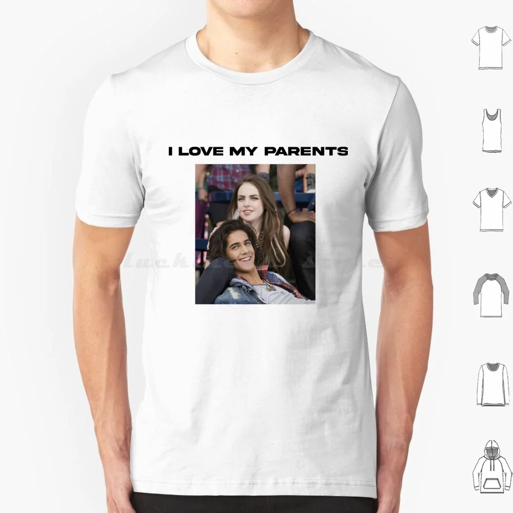 Me encantan mis padres-Jade y Beck de camiseta 6xl Camiseta fresca de algodón Jade West Beck Me encanta mis padres Icarly divertido Meme Tori Vega