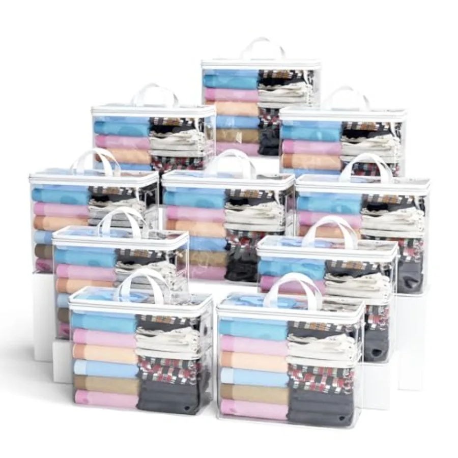 

Прозрачные сумки-органайзеры на молнии для одежды 22 л, сумки для хранения одеял и постельного белья