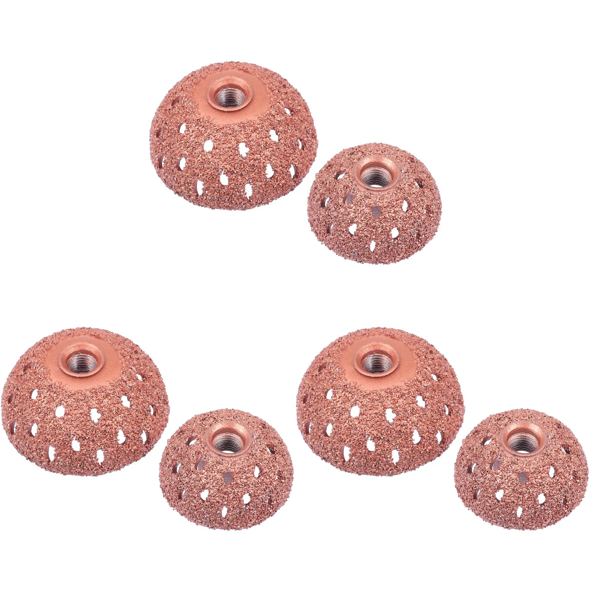 3 Pieces Tire Grinding Head Dome Buffing Wheel Polishing Carbide Buffer Bowl Repair for