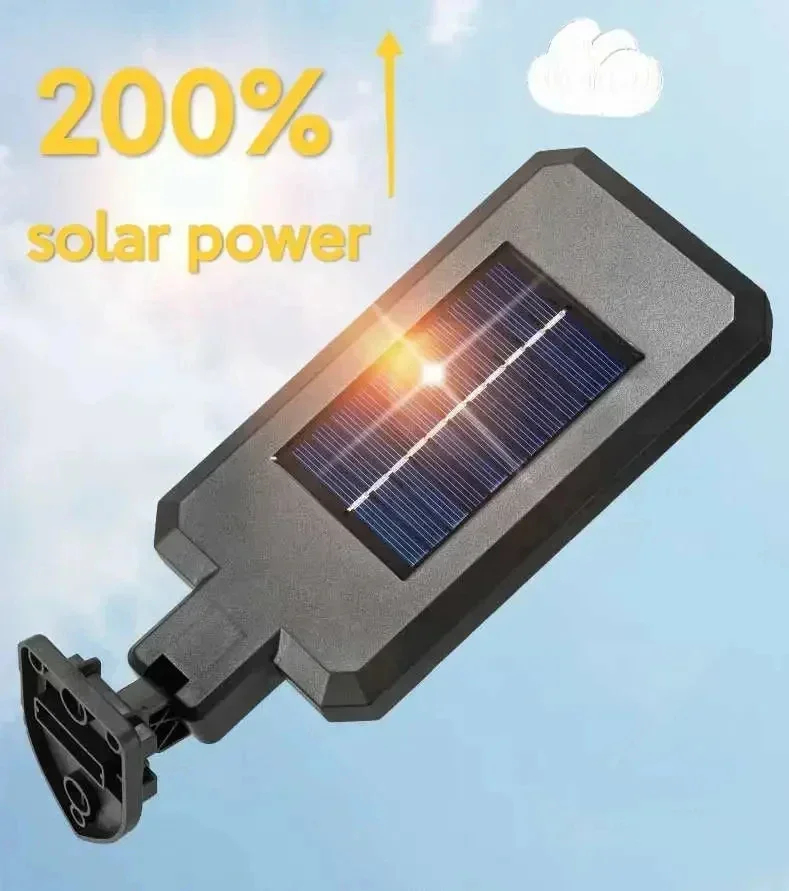 Outdoor LED Solar Street Wall Lights Waterproof Induction Solar Powered Lamp for Garden Patio Path Yard Garage Torch with Remote