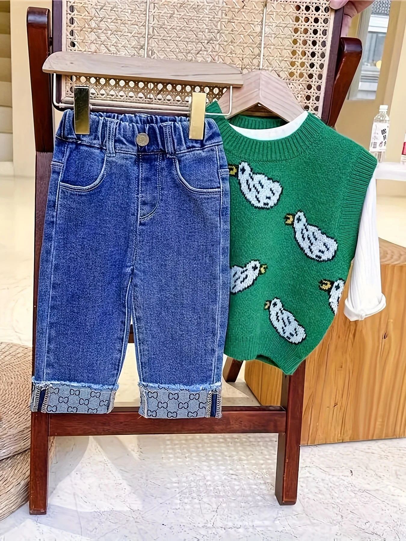 Frühlingskleidung für Mädchen, Neuer Stil Koreanischer Basis-Oberteil für Kleine und Mittelgroße Kinder, Stilvolle Weste für Baby-Mädchen – Detail 5