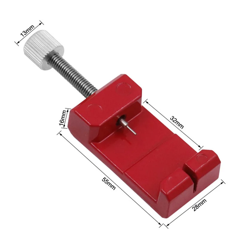 Red Watch Regulator Remove Bracelet Strap Tool, Metal Watch Repair Device, Remove Watch Steel Strap Repair Tool