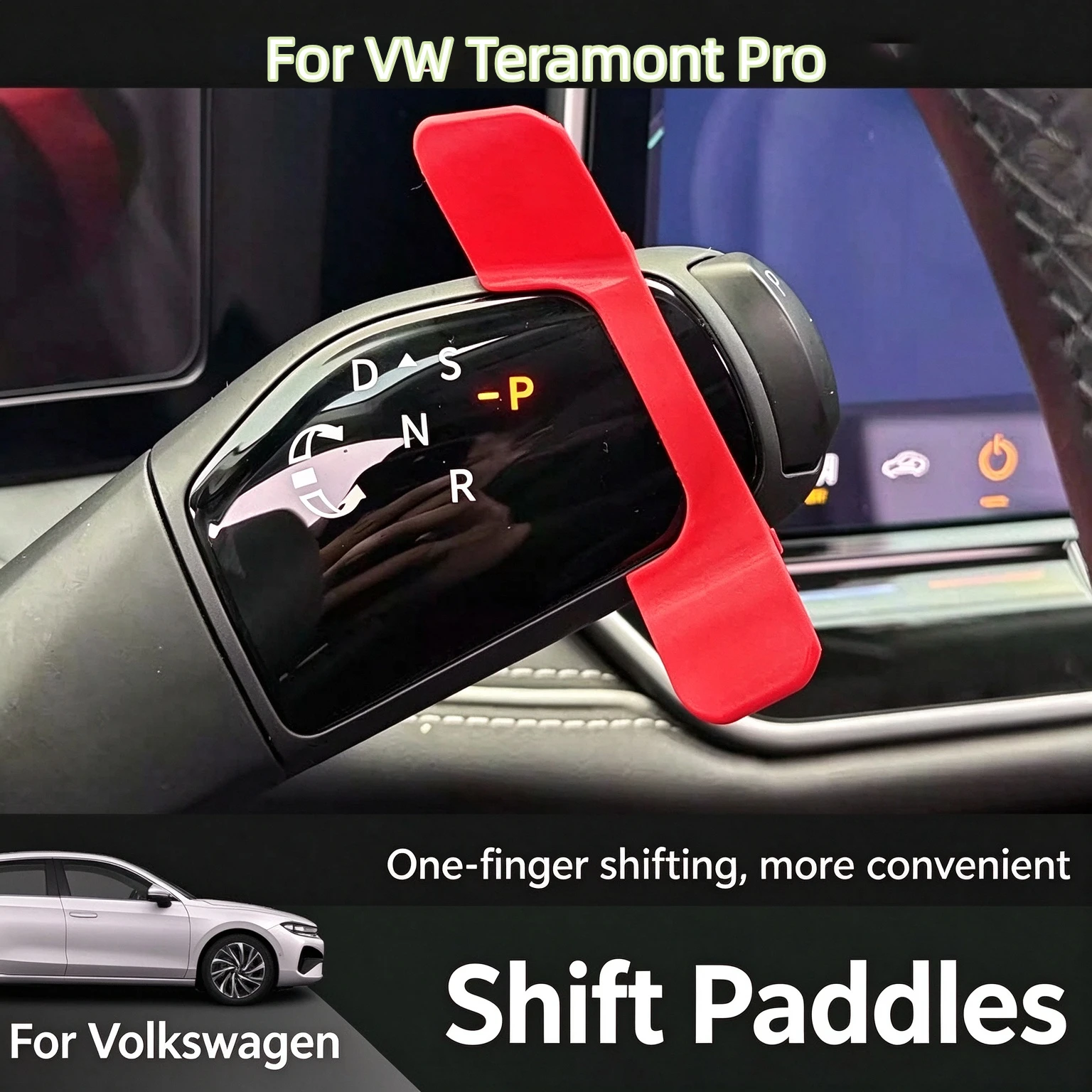 For Volkswagen Teramont Pro Column Shifter Trim Cover Gear Shift Paddle Decoration Auto Interior Accessories Kit