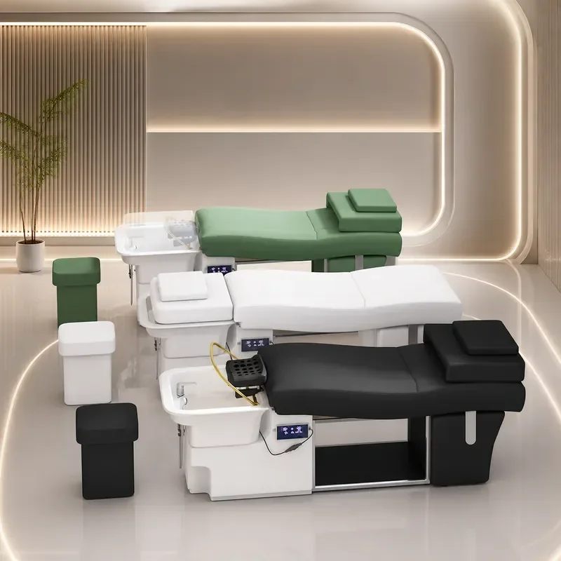 Bojo Thai Shampoo Bed Intelligent Constant Temperature Water Circulation Fumigation Massage Ear Hair Treatment