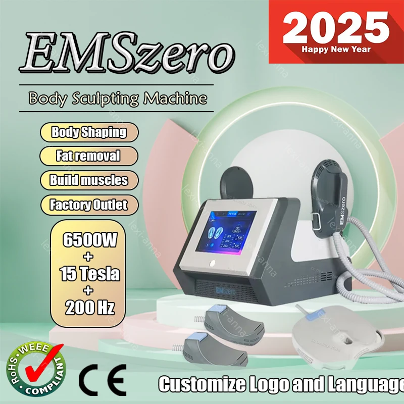 2025 RF 200HZ DLS-EMSLIM Professional Emszero Build Muscle Weight Loss Machine Body Modeling 6500W 15tesla Instrument