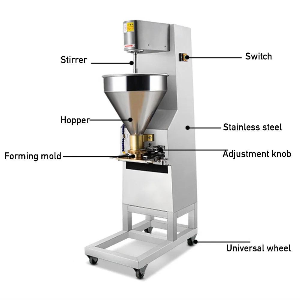 Commercial Fish Ball Machine Stuffed Meat Ball Maker Stainless Steel Meatball Making Machine Chicken Beef Ball Forming Machine