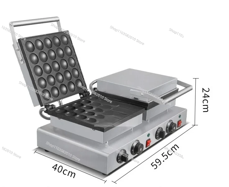 Commercial Double Head Dorayaki Baker Machine, 2600W Electric Souffle Pancake Maker for Mini Dutch Pancakes & Muffins