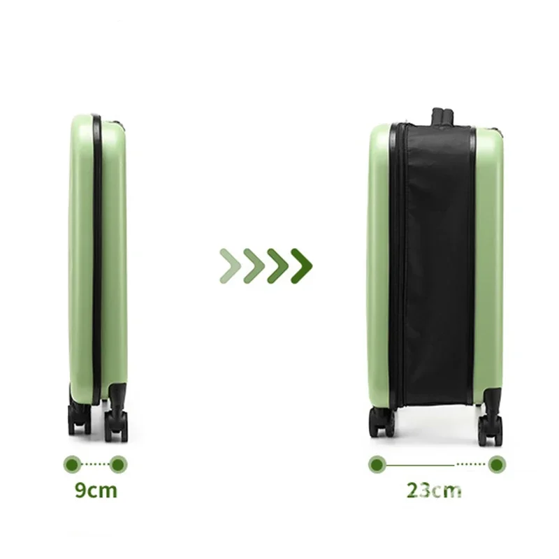 Foldable Trolley Beautiful Luggage Fashion Universal Wheel Design Suitcase Portable Storage Case Business Boarding Bag New Trunk