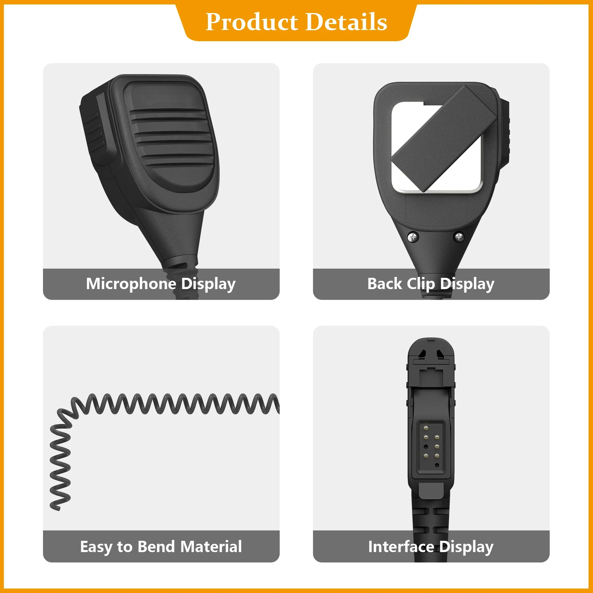 トランシーバーマイクスピーカー,防水,ip67,ヘッドフォンジャック,Motorola xir p6600 p6608 p6628 e8600 xpr3300 3500と互換性があります