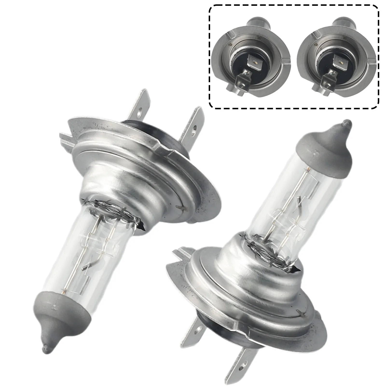 

Bulbs Headlights Lamp High & Low Beam High Brightness Light 12V DC Xenon Accessories Fittings H7 Replacement 6000K