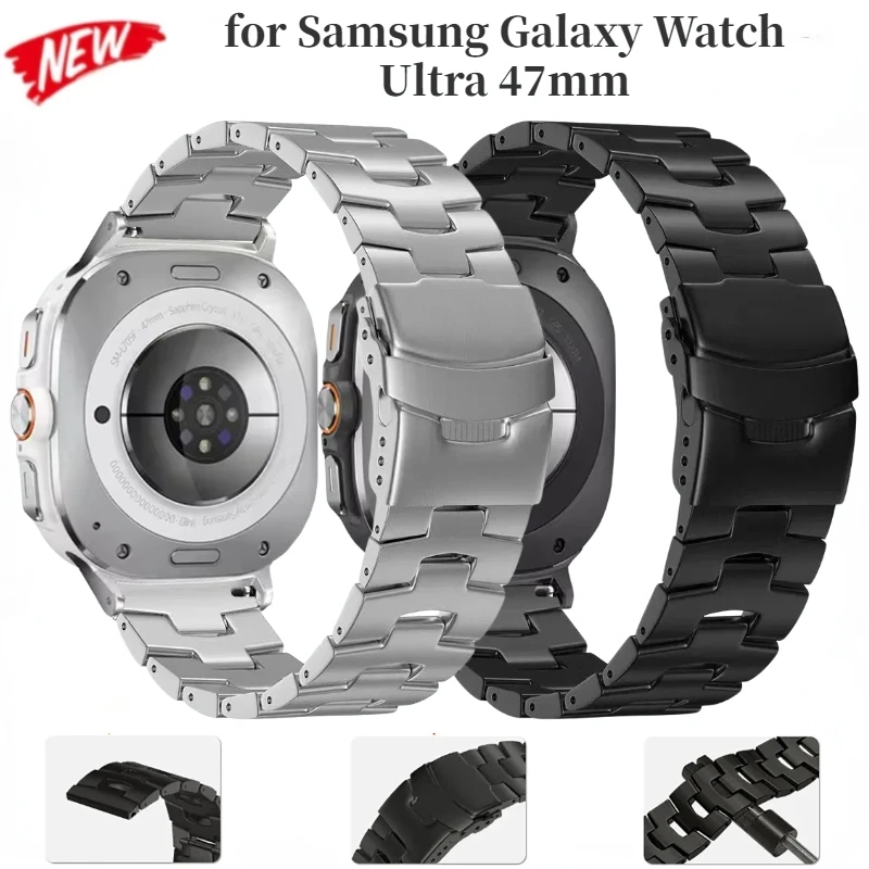 

Титановый ремешок для смарт-часов Samsung Galaxy Watch Ultra 47 мм, легкий браслет для Galaxy Watch 7 Ultra, браслет с ремешком