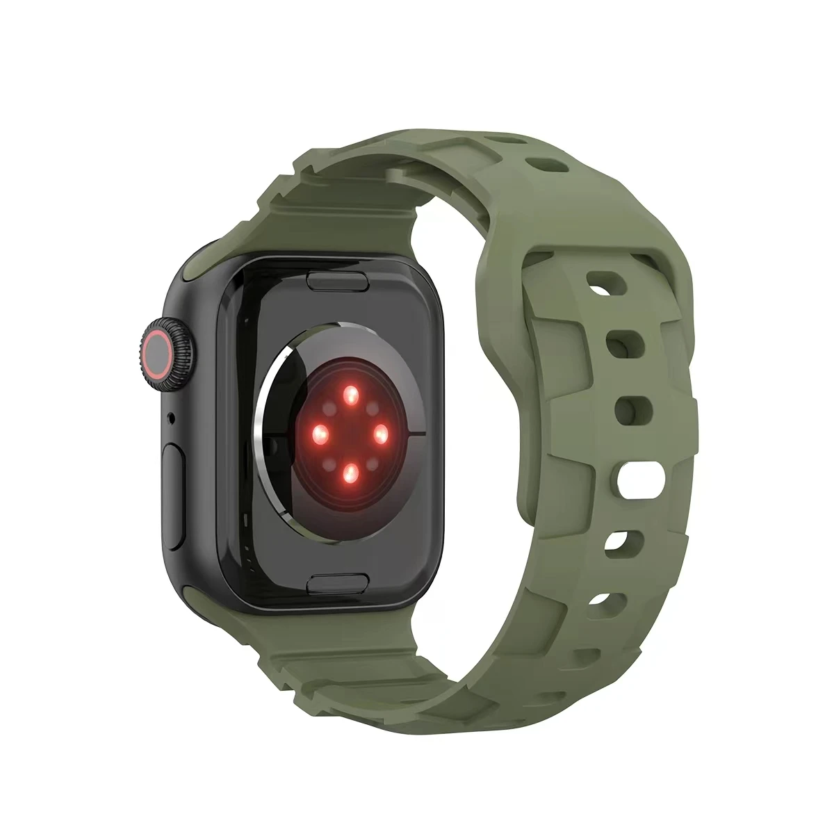 Силиконовый ремешок для Apple Watch Ultra 49 мм 45 44 42 41 40 38 мм Спортивный ремень для iWatch Series 9 8 7 6 5 4 3 SE Correa