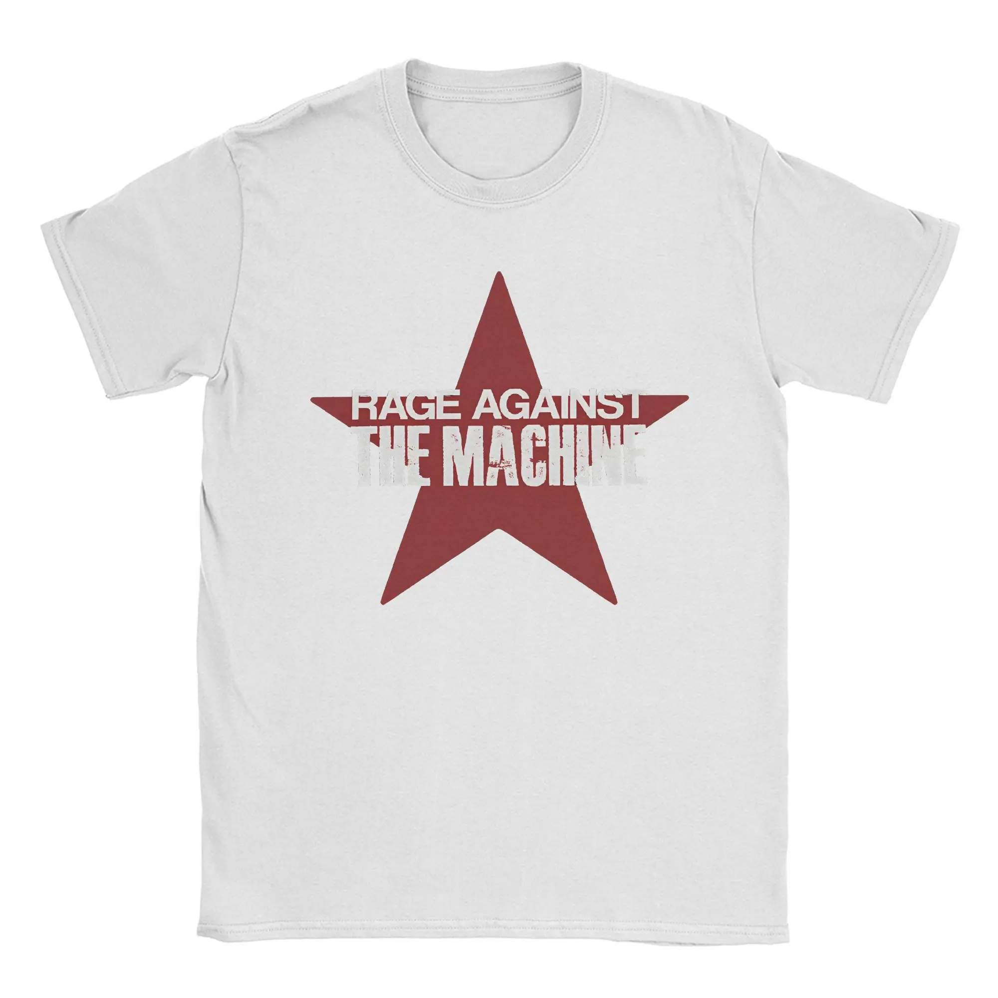 25ss الصيف الغضب ضد الآلة ستار تي شيرت المرأة مضحك القطن تيز طاقم الرقبة قصيرة الأكمام للجنسين تي شيرت بلوزات كبيرة الحجم #3