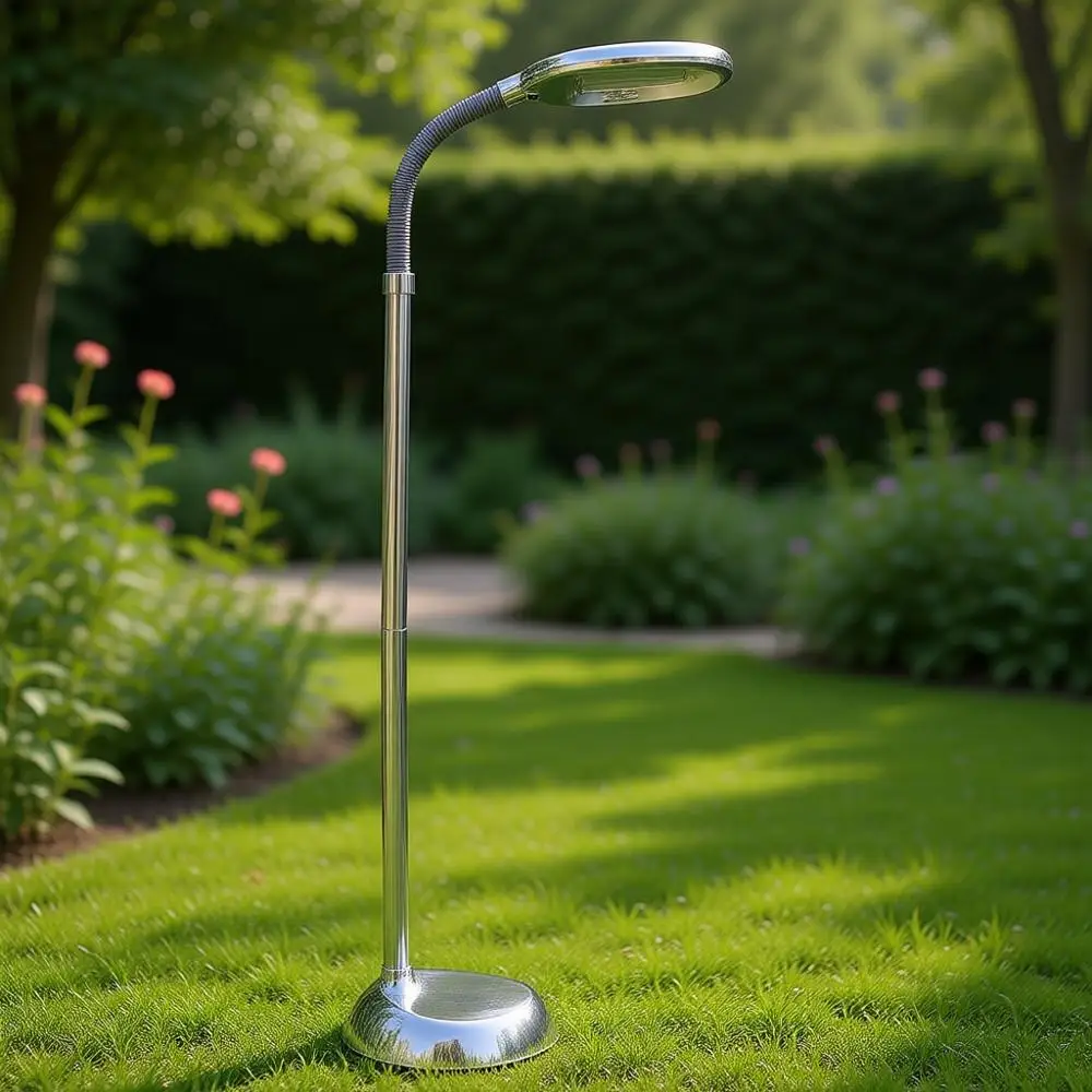 

Лампа с полным спектром естественного солнечного света и гибкой подставкой — для чтения, рукоделия, учебы и косметологических процедур (хром)