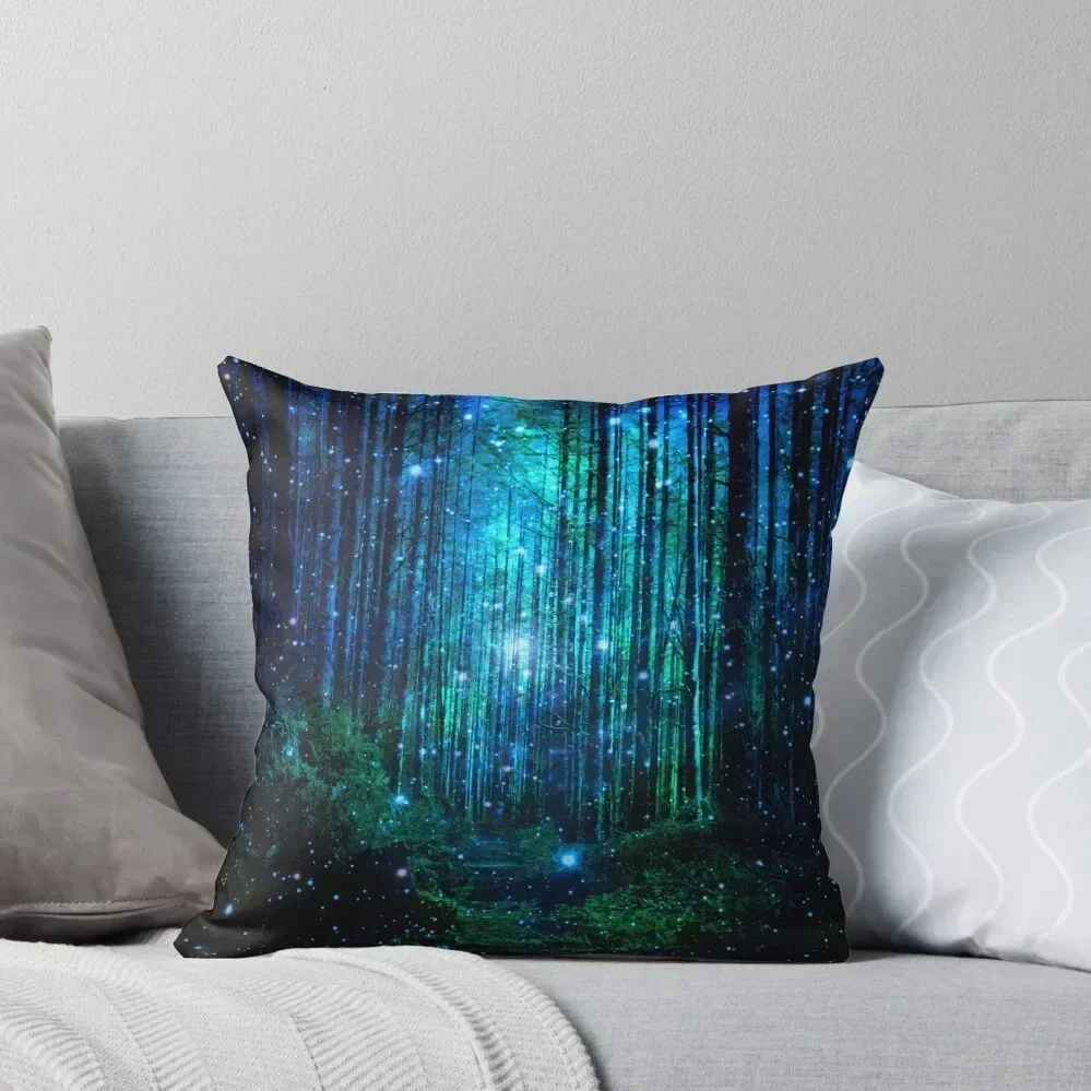 In the magical Forest Throw Pillow anime girl Custom Cushion Photo Decorative pillowcase pillow