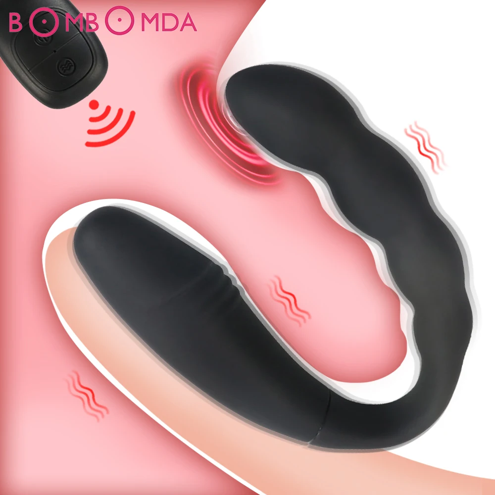 Double Vibrators For Couple Wireless Remote Wearable Dildo Female G Spot Stimulator Panties Sex Toys Goods For Women Adults 18