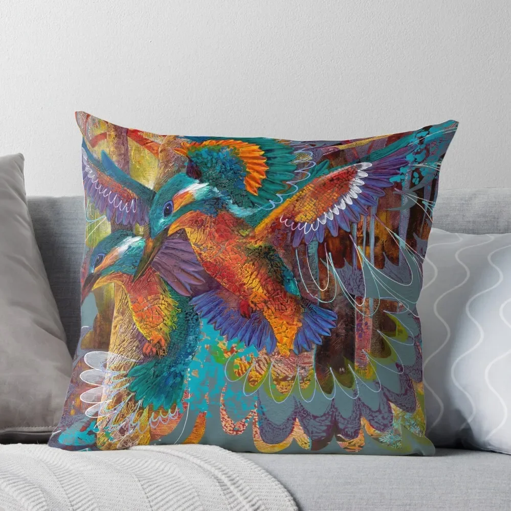 

Forest Kingfishers Throw Pillow Pillowcases Cushion Covers Sofa sleeping pillows Cushion Cover