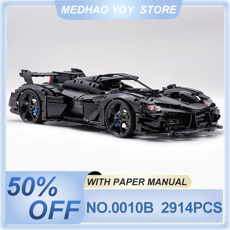 New Technical MOC Super Sports Car 1:8 Model Buidling Blocks Bricks Educational Puzzle Toys Birthday Gift