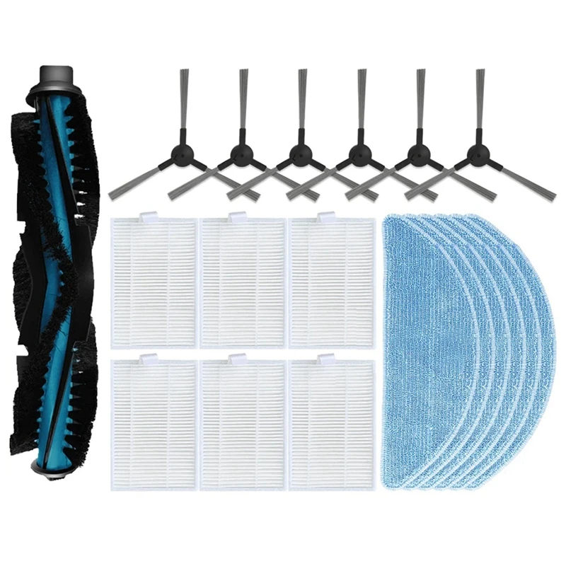 

Replacement Accessories Set For Clever&Clean L-Series 707: Main Side Brush Mop Filter,A