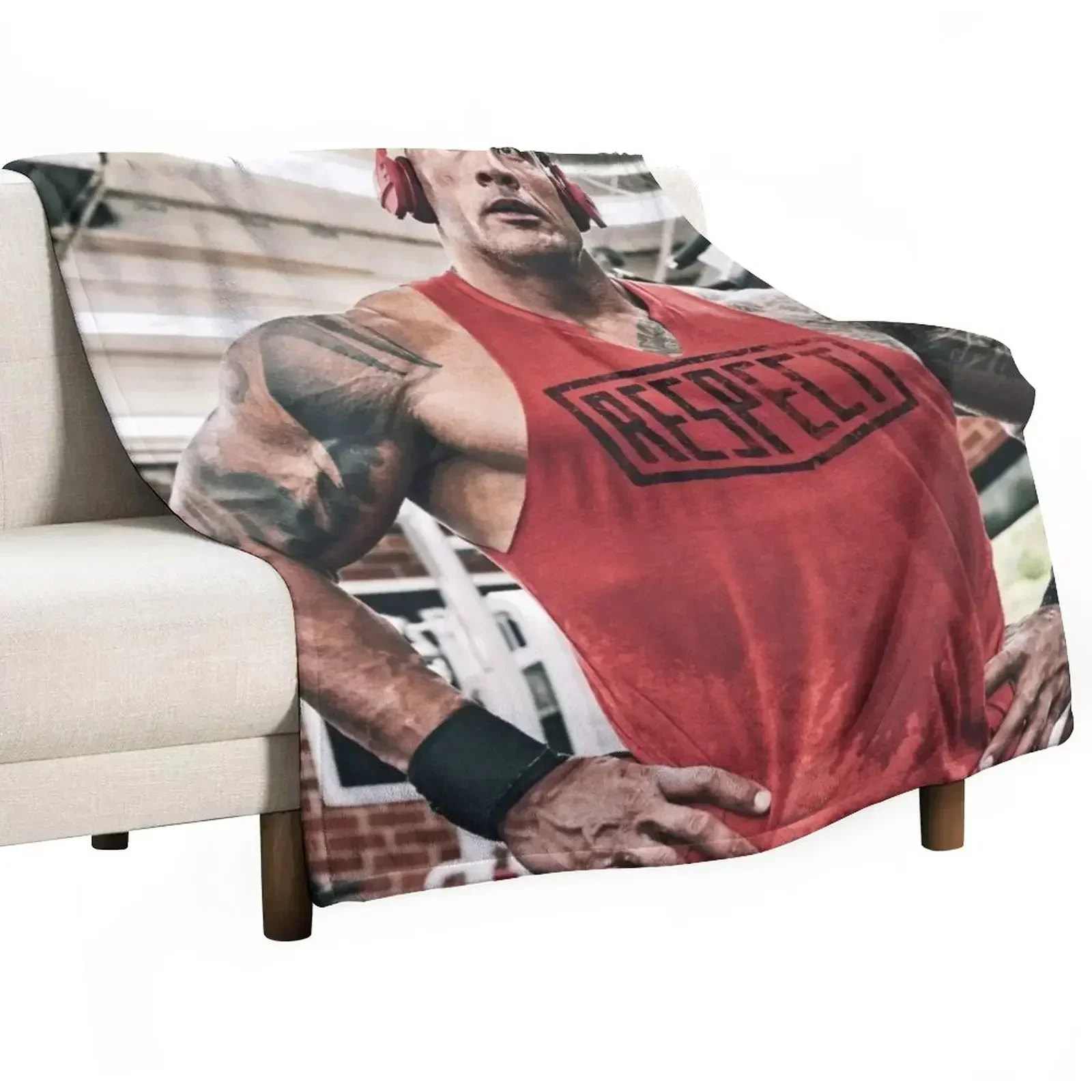 

dwayne johnson Throw Blanket heavy to sleep Picnic Plush Blankets