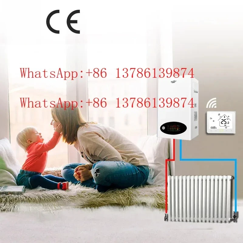 8KW التدفئة الكهربائية كومبي المرجل المنزل الكهربائية غلاية التدفئة المركزية غلاية كهربائية للتدفئة المركزية والمياه الساخنة #4