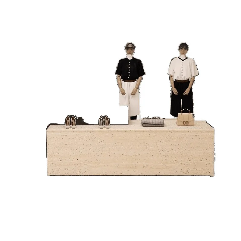 

Clothing store Nakajima table display cabinet Nakajima women's clothing store middle light luxury display flowing water