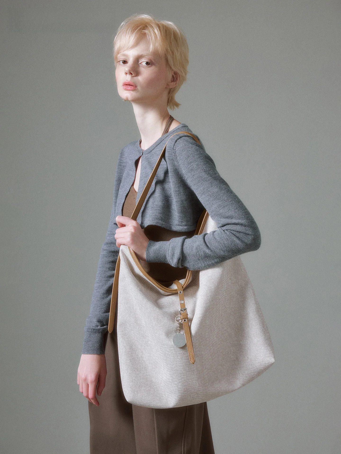 

JACD Island Diary Loose Feel Tote Bag Women's Large Capacity Commuter Bag Single Shoulder Crossbody Bag Vacation Big Bag