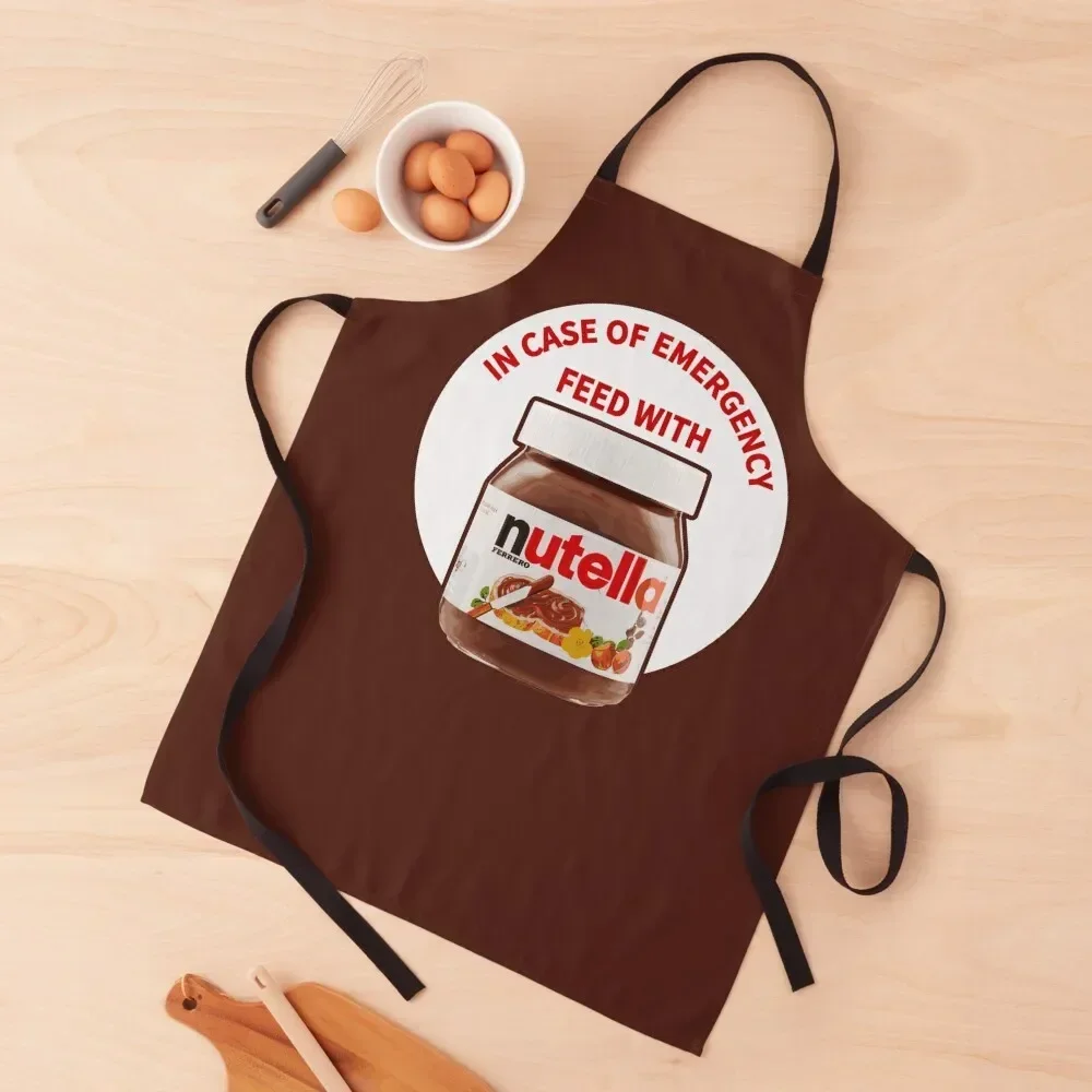 

In Case Of Emergency Feed With Nutella Apron New year's Home Supplies work gowns for women cleaning Apron