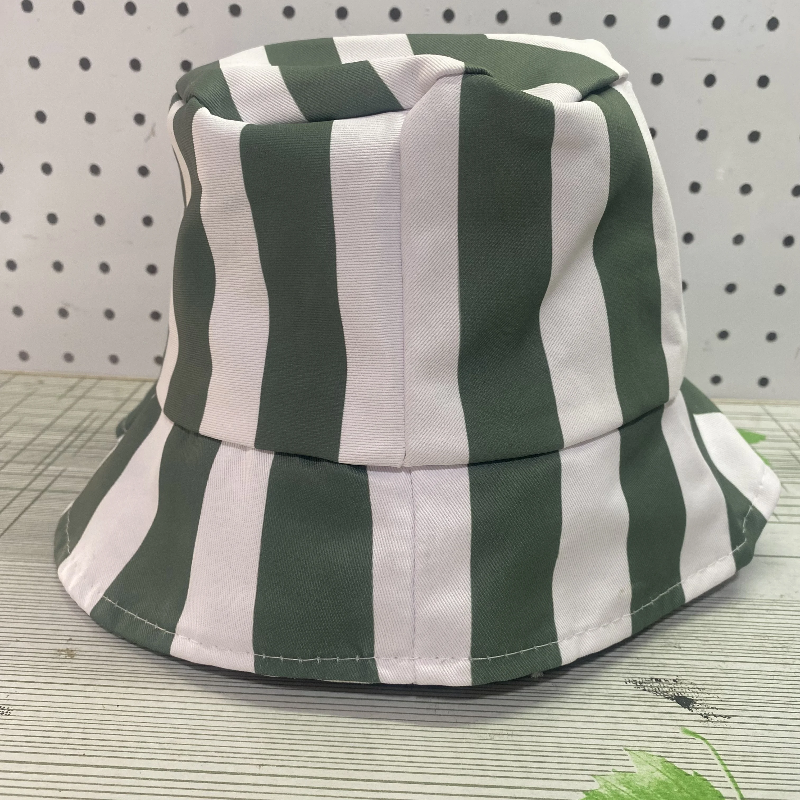 Brdwn Bleach Unisex Urahara Kisuke Cosplay Hat Cap Dome Green and White Striped watermelon Summer Cool Hat