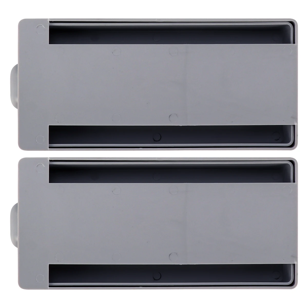 

2pcs Desk ganizer Storage Box Hidden Drawer Tray Compartment Grey Non Toxic ABS Material No Extra Space