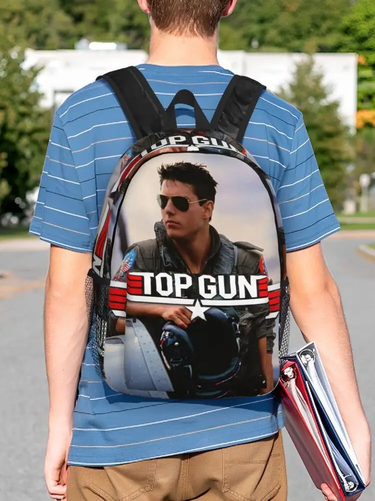 Top Gun Tom Cruise Maverick sac à dos étudiant garçons filles BookBag enfants sac d'école ordinateur portable sacs à bandoulière pour hommes femmes