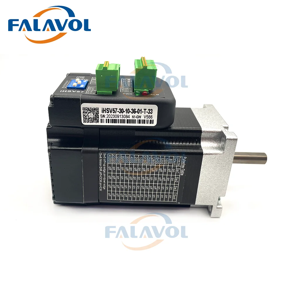 

FALAVOL printer carriage servo motor 57 integrated DC 24V/36V Power 100W/140W/180W high speed 3000RPM IHSV57-30-10-36-01-T-33
