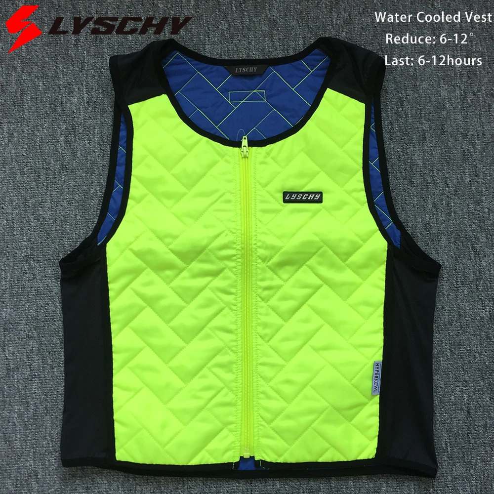 LYSCHY Chaleco refrigerado por agua para hombre y mujer, chaqueta de motocicleta con refrigeración corporal de verano para moto, Motocross, efecto de enfriamiento de carreras 6-12 ℃