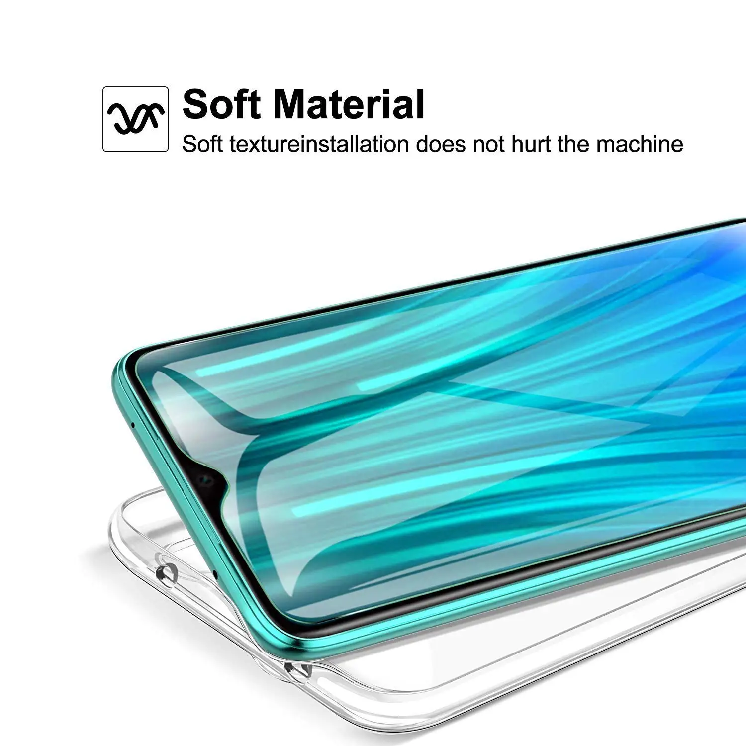 Klare weiche Handyhülle für Xiaomi Redmi Note 8 Pro 8 8A 9 9S 9T 9A 9C 10 10S 11S 11 Pro Weiche Silikon-transparente Abdeckung – Detail 6