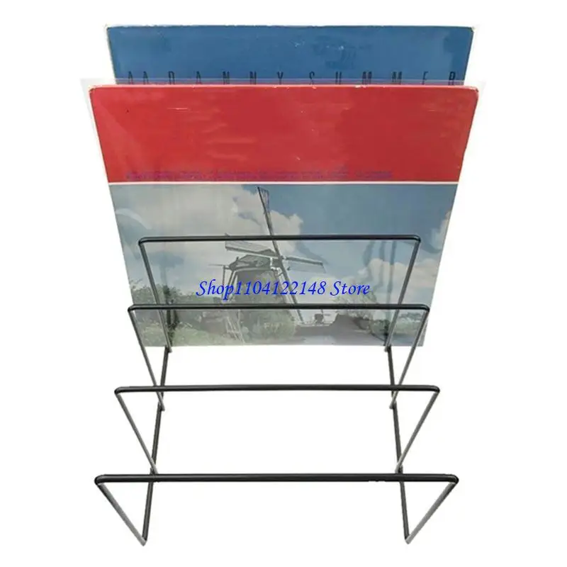 P9FA for LP Record Rack Book Magzine Holder Record Collection Storage Shelf S