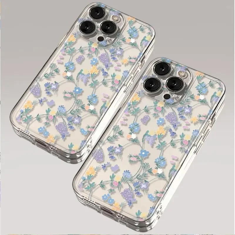 حافظة كورية مجزأة على شكل زهور لهاتف OPPO Reno 13F 12F 11F 10 5G 6 8 11 12 13 Pro Reno 7 4G 5 6 Lite 8T A58 A78 A79 A98 5G