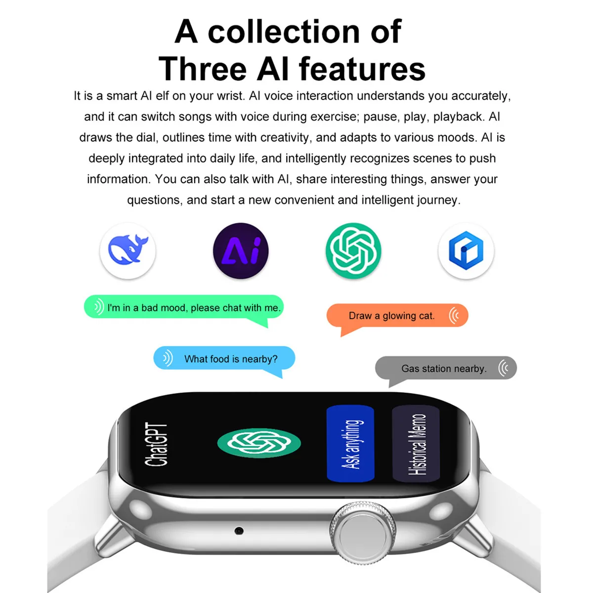 ساعة ذكية باللون الذهبي الوردي 4 جيجابايت/ROM خريطة الملاحة TWS سماعة توصيل Whatsapp Reply بلوتوث مكالمة صوت مساعد ساعة ذكية 2025 #2