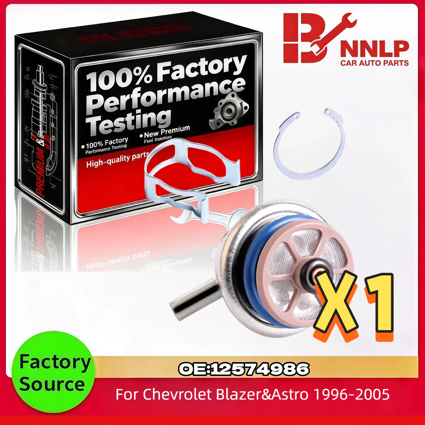 12574986 Regulador de presión de combustible para Chevrolet Blazer & Astro 1996-2005 12574986