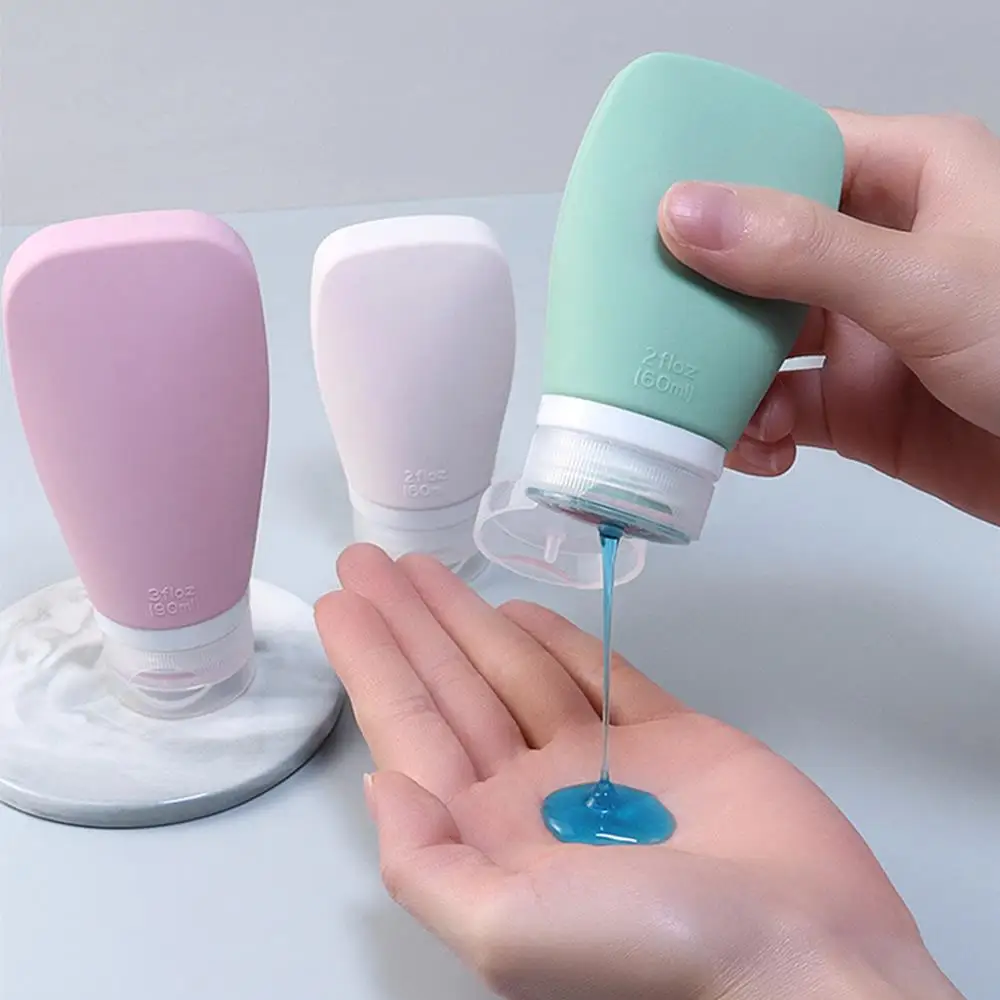 

Portable Storage Bottle Silicone Bottling Bottle Shampoo Shower Gel Container Refillable Storage Container Makeup Home Tools