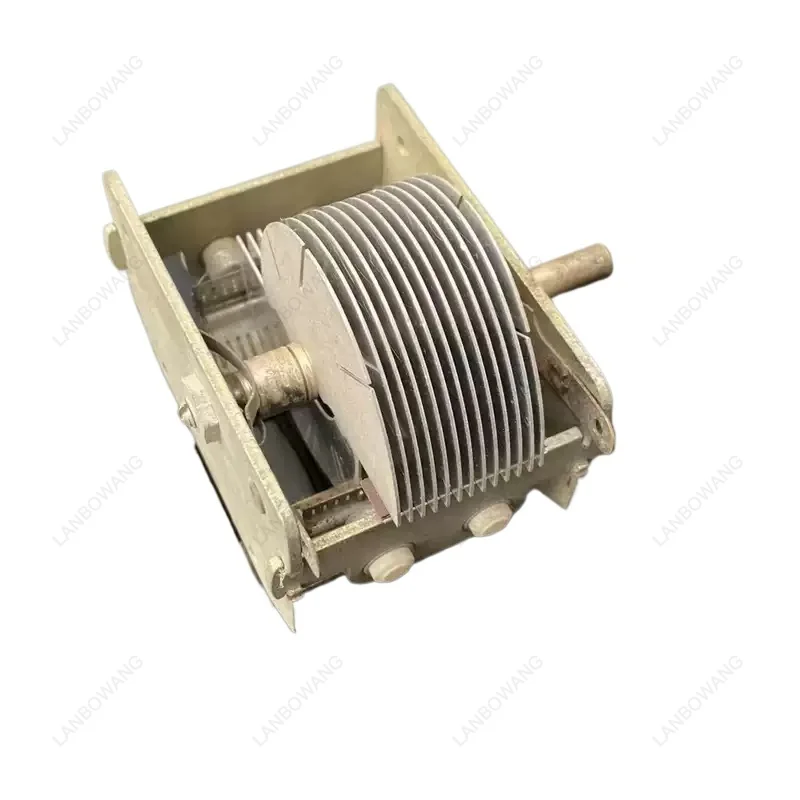 UsedPrecision Double‑Gang Air Differential Capacitor 6PF30PF250PF, Electronic Component for RF Circuits Laboratory Vintage Radio