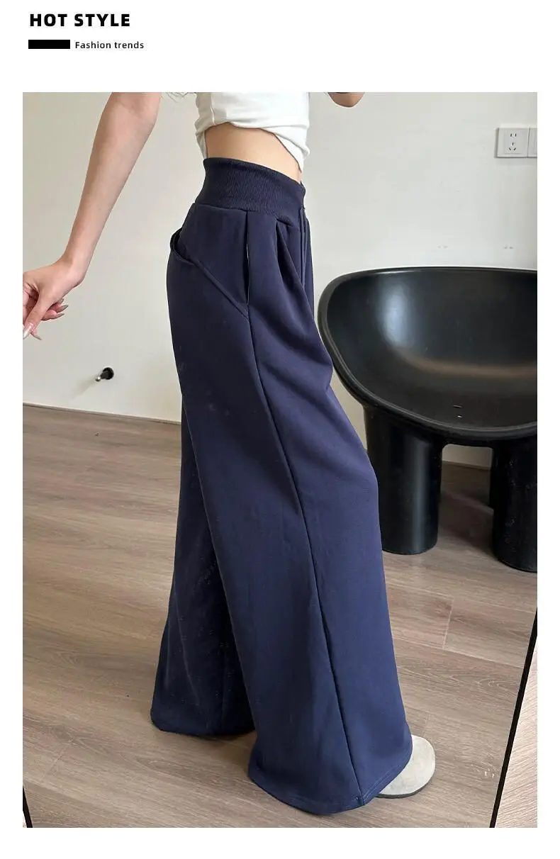 

Широкие брюки для спортзала, женские зимние шерпы, плюшевая ночная рубашка с эластичной резинкой на талии, домашняя одежда, уютная, теплая, непринужденная, нежная подкладка, ребристая гостиная