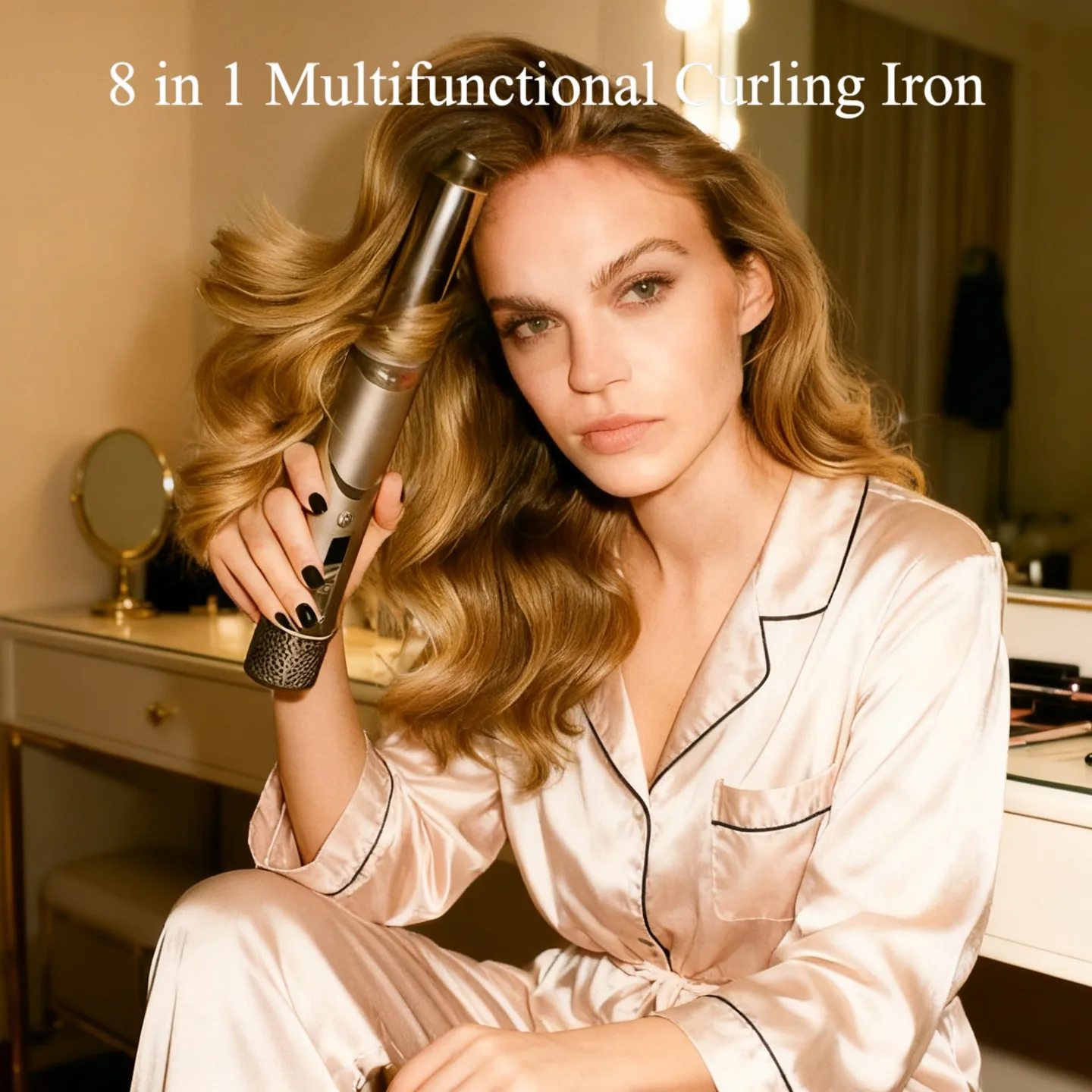 

8-в-1 быстрая щипцы для завивки волос, щетка для укладки, сушка феном, профессиональная ионная электрическая сушилка, щипцы для завивки волос с автоматической оберткой - мощный уход за волосами