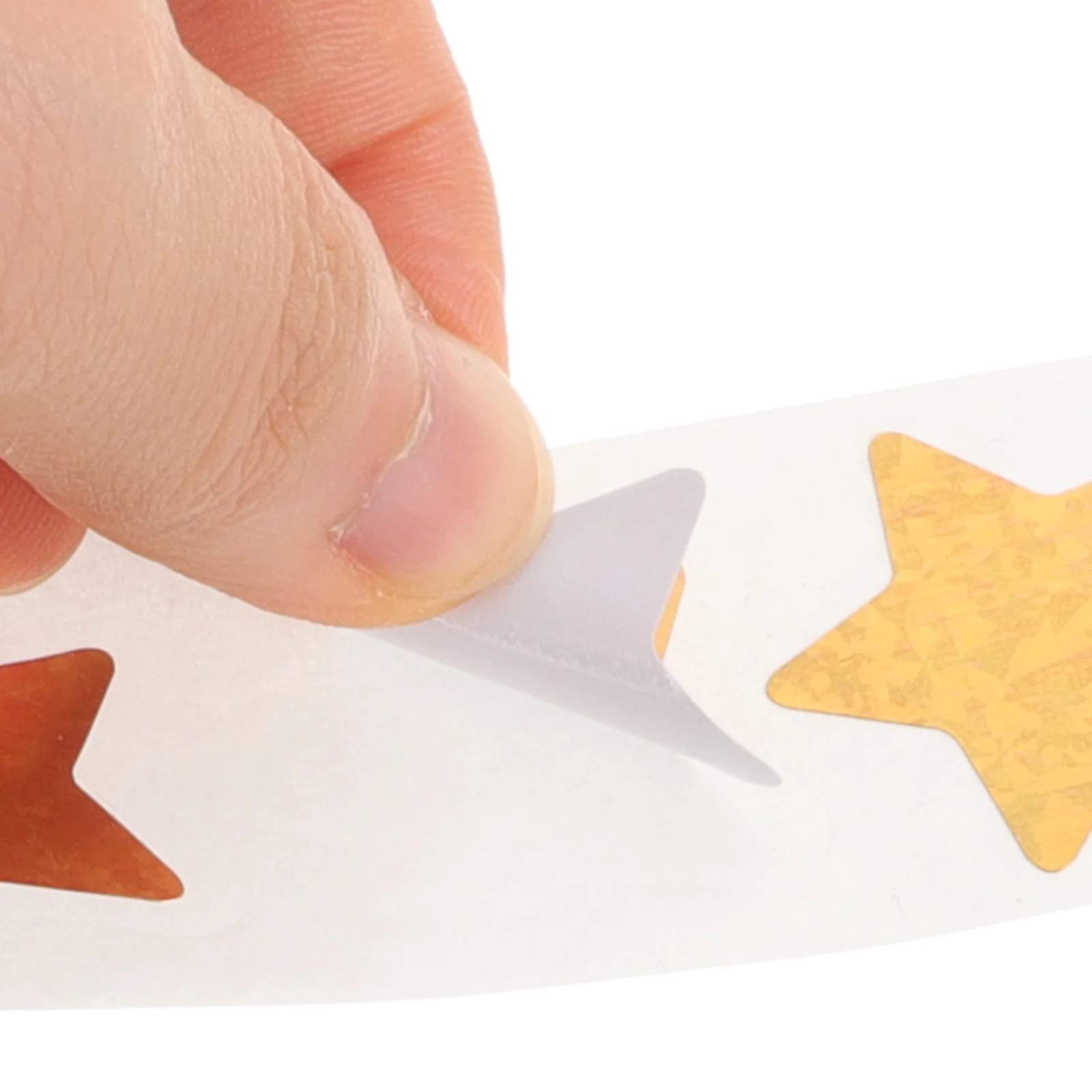 

2 Rolls Self-Adhesive Star Stickers Cute Reward Labels for Students Classrooms Homeschooling Craft Activity Sticker Set
