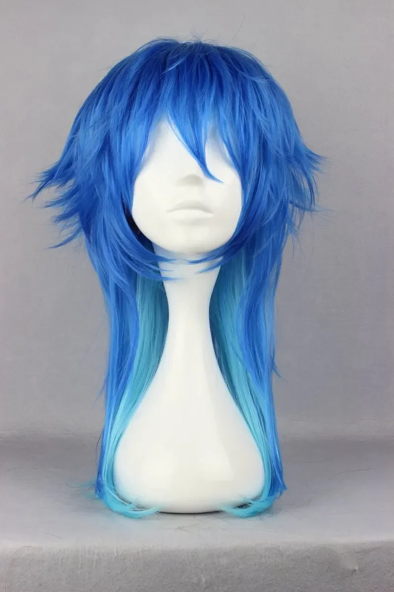 Seragaki Aoba Capelli-Drammatico Omicidio Cosplay Copricapi Seragaki Aoba Cosplay Capelli Blu Uomo Drammatico Omicidio Cospaly Accessori