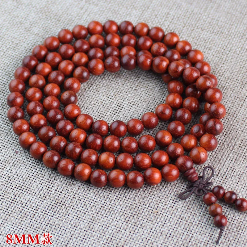 Factory Wholesale Brazil Red Rosewood Red Sandalwood Bracelet108Beads Bracelet Multi-Layer Men and Women Jewelry Gift