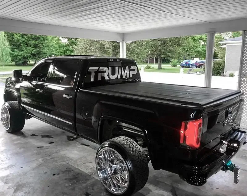 Oversized TRUMP Sticker, (8 sizes) Blue Collar custom decal bumper sticker window Graphic Car Truck SUV yeti cooler