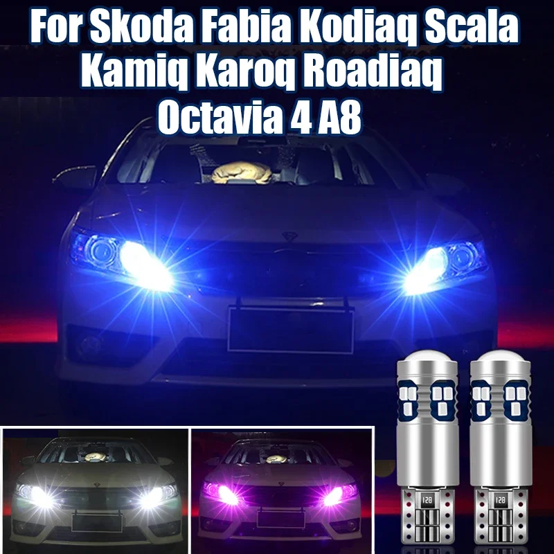 For Skoda Fabia Kodiaq Scala Octavia 4 A8 Kamiq Karoq Roadiaq 2019 2020 2021 2022 2023 2024 Car Width Parking Light Accessories